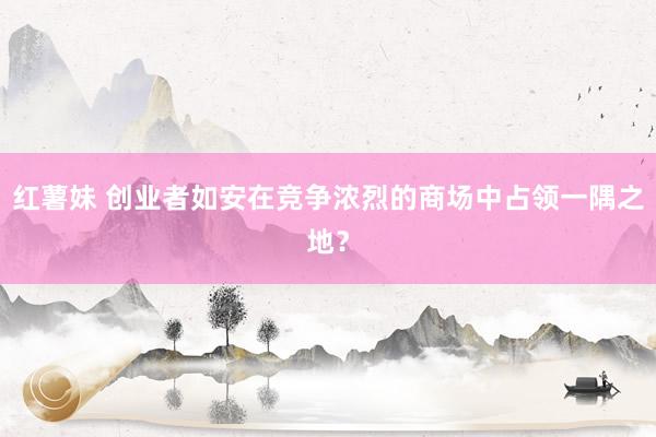 红薯妹 创业者如安在竞争浓烈的商场中占领一隅之地？