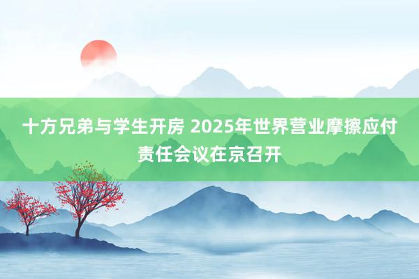 十方兄弟与学生开房 2025年世界营业摩擦应付责任会议在京召开